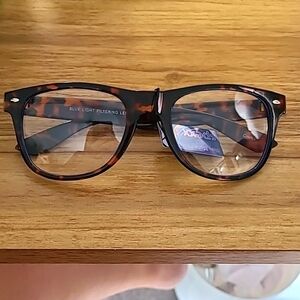 SPEXX Blue Light filtering eyeglasses tortoise shell Oversized frame NWT